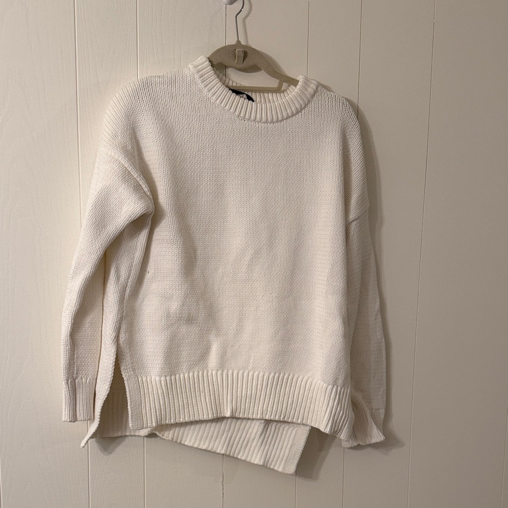 Jenni Kayne Cream Crew Neck Sweater